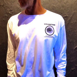 SOLD..N/A.. Steampunk "Odd Beauty" Exhibition Long Sleeve All Cotton Tee. Signed